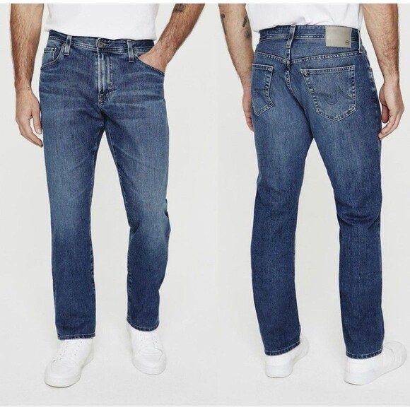 AG Adriano Goldschmied The Graduate Tailored Leg Men's Stretch Blue Jean W36 L34 - Picture 1 of 16